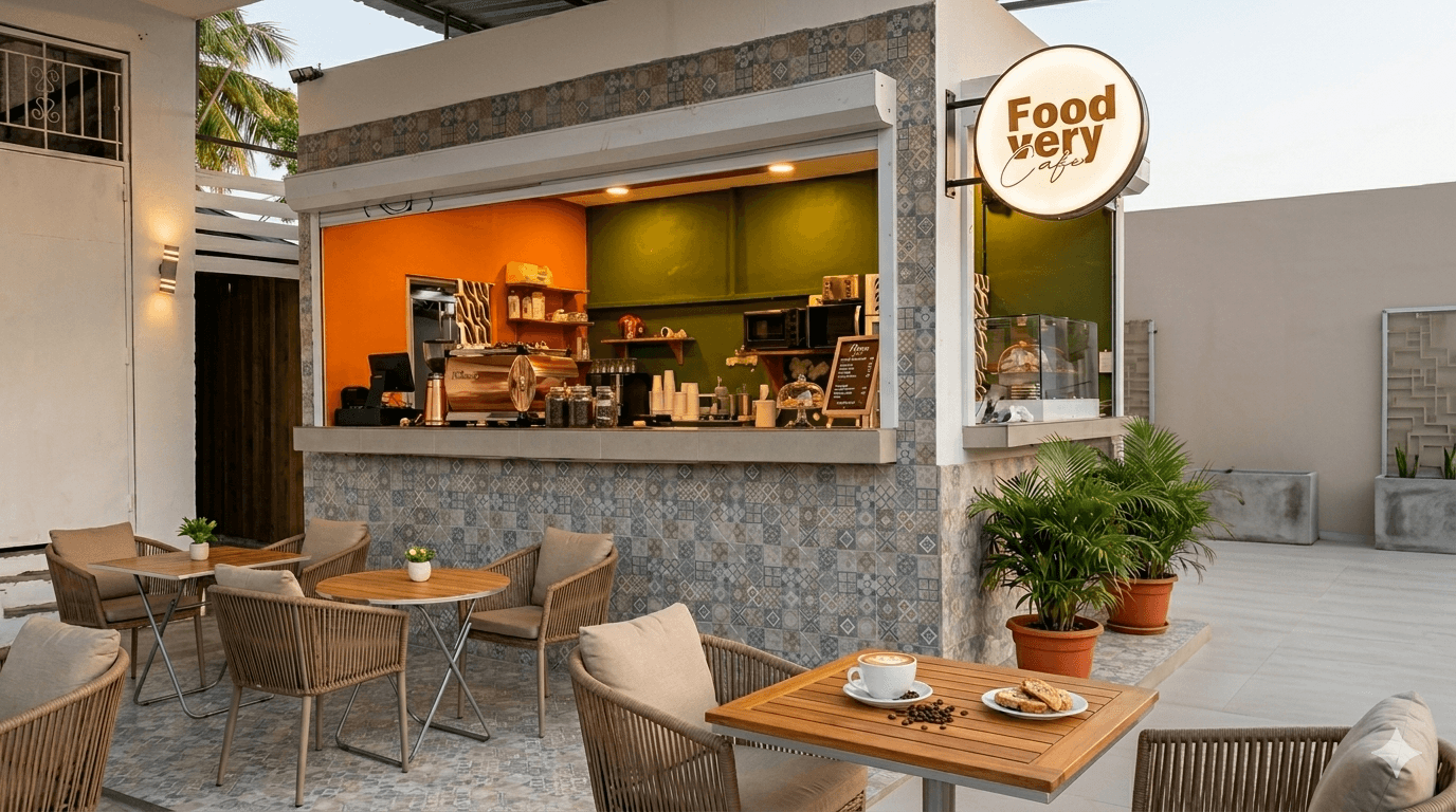 Cafetería frente a la playa en Las Terrenas